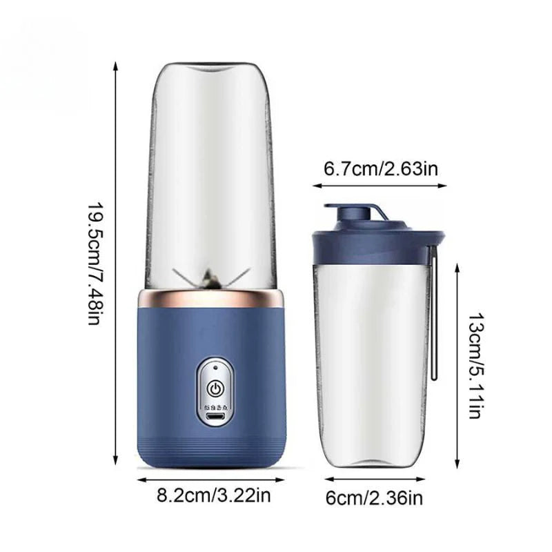 Liquidificador Portátil Mixer com Coqueteleira Doce Habitat