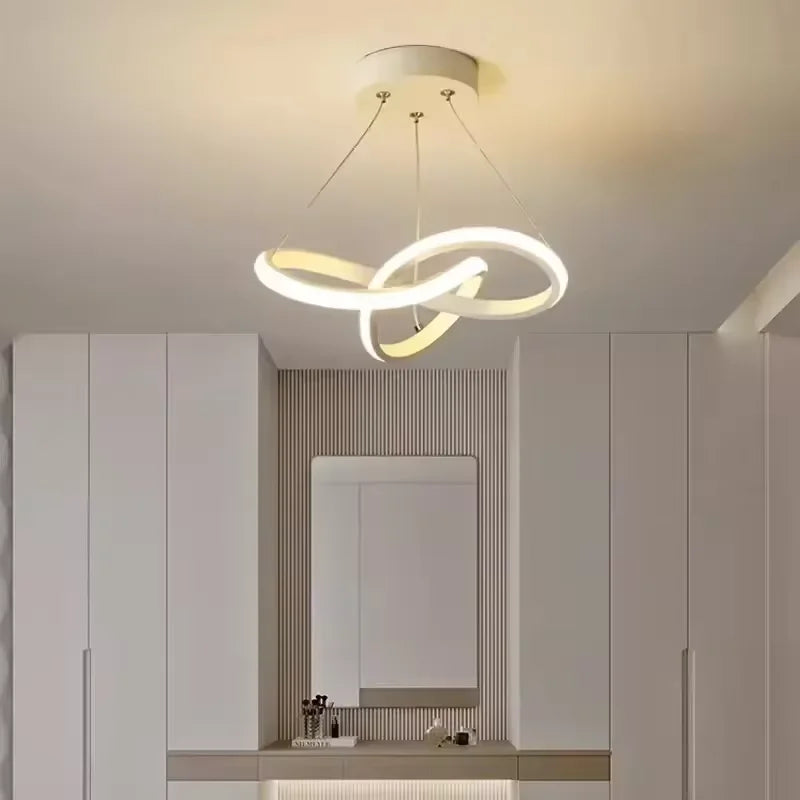 Lustre Pendente Moderno LED Espiral Vien Doce Habitat