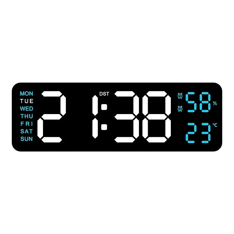 Relógio Digital de Parede e Mesa com Data e Hora Doce Habitat