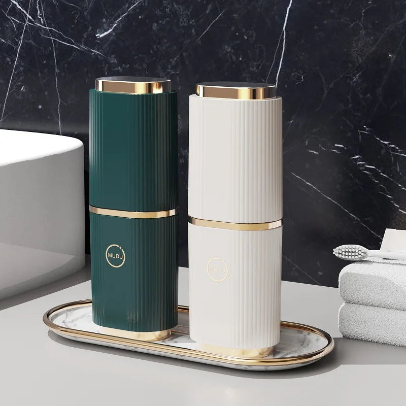 Porta-Escova e Porta-Pasta com Tampa Design Elegante Doce Habitat