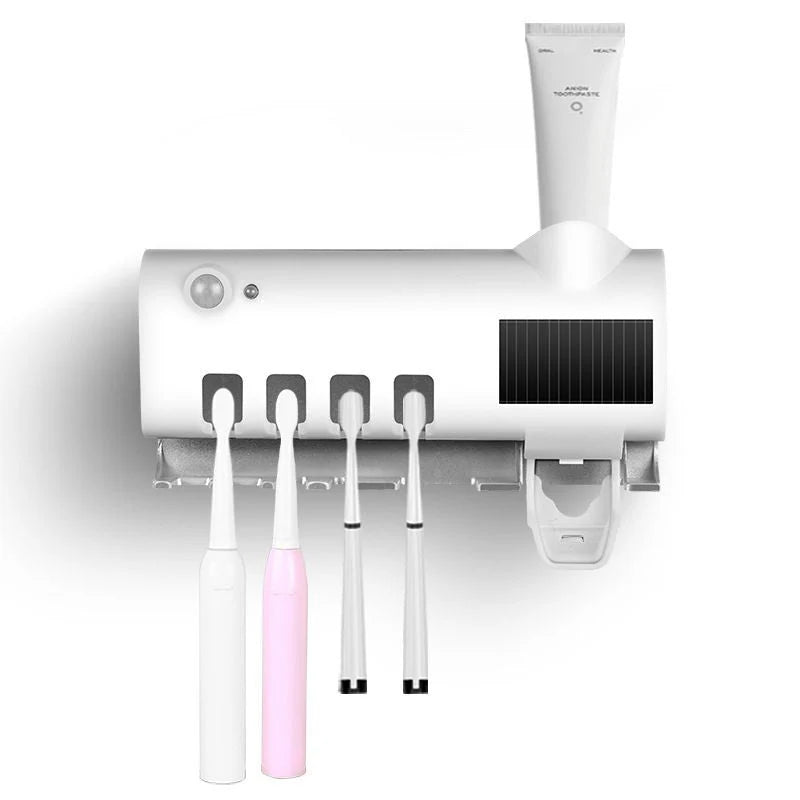 Porta Escova de Dente com Dispenser de Pasta - Doce Habitat