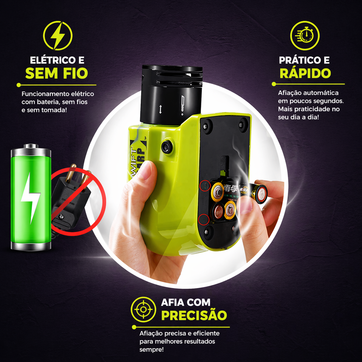 Amolador Elétrico de Facas Precision Edge – Doce Habitat