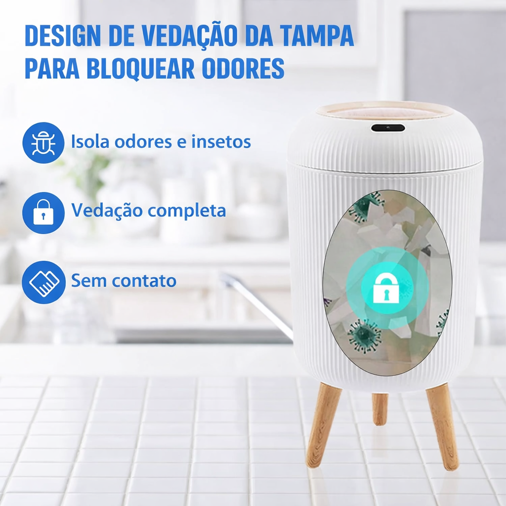 Lixeira Automática Com Sensor Doce Habitat Lit