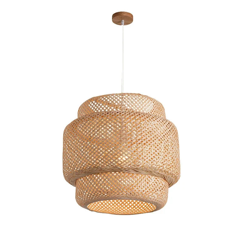 Lustre Luminária Pendente Fibra Natural Doce Habitat Clez