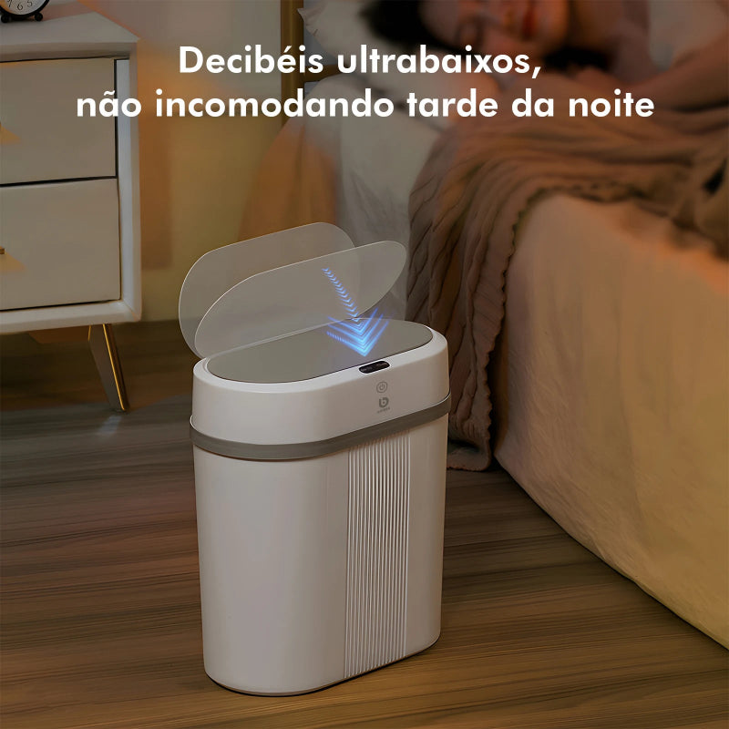 Lixeira Automática Com Sensor Inteligente Para Banheiro Doce Habitat
