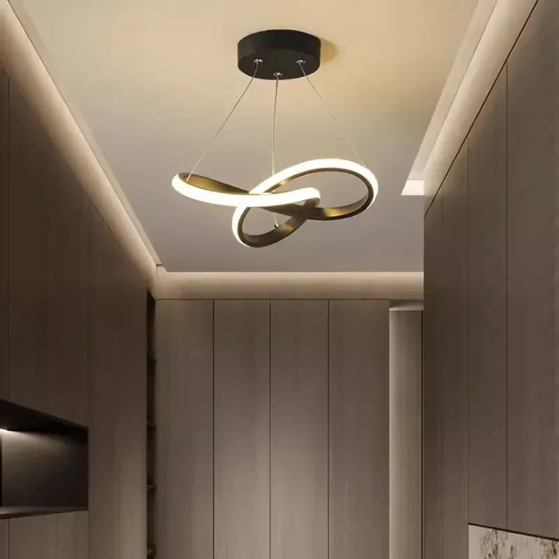 Lustre Pendente Moderno LED Espiral Vien Doce Habitat