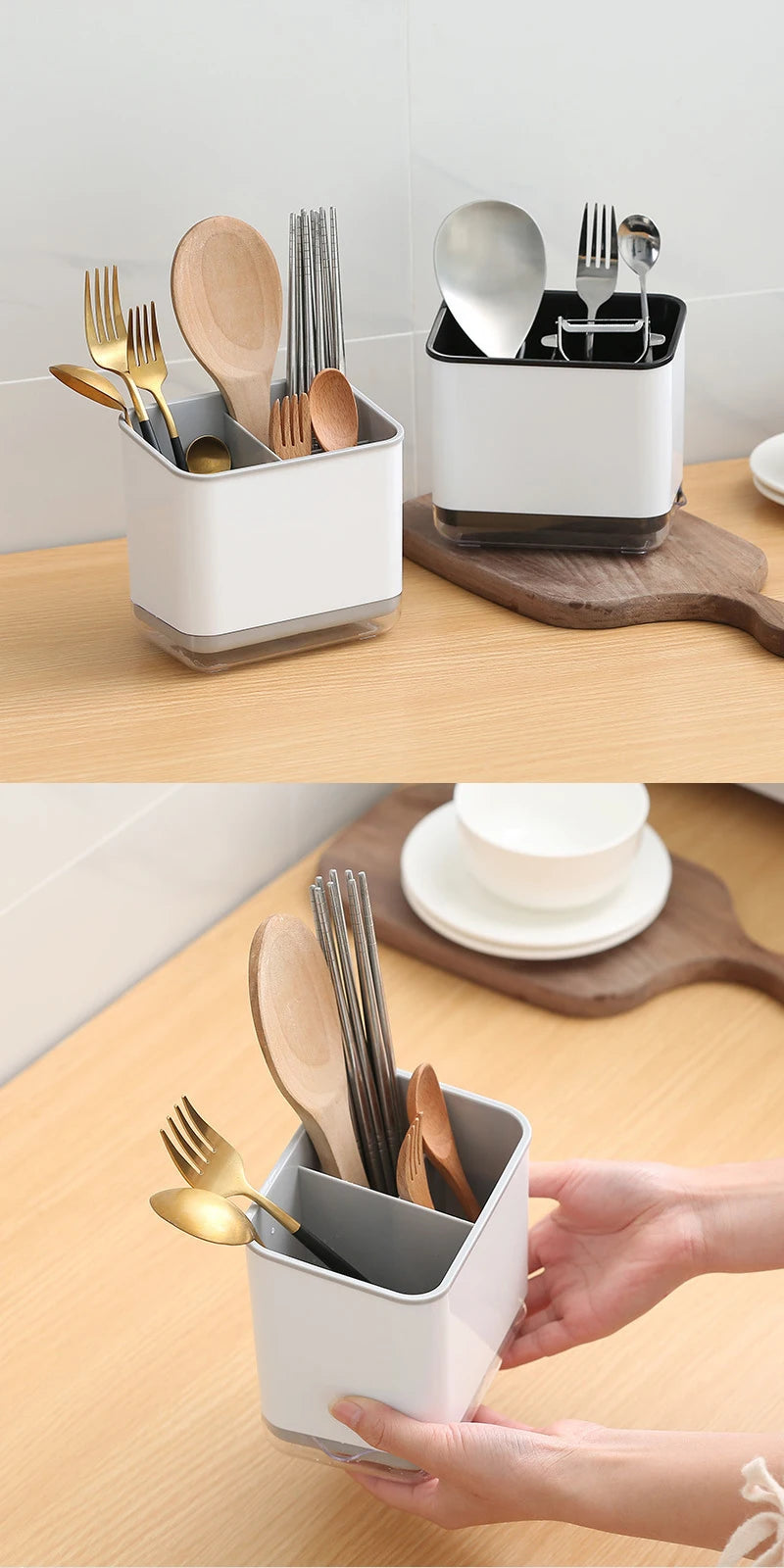 Escorredor Organizador de Talheres com Sistema DryFlow