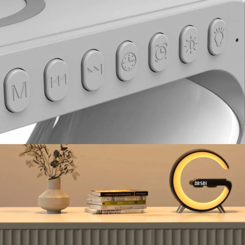 Luminária de Mesa Inteligente LumiSound – Doce Habitat