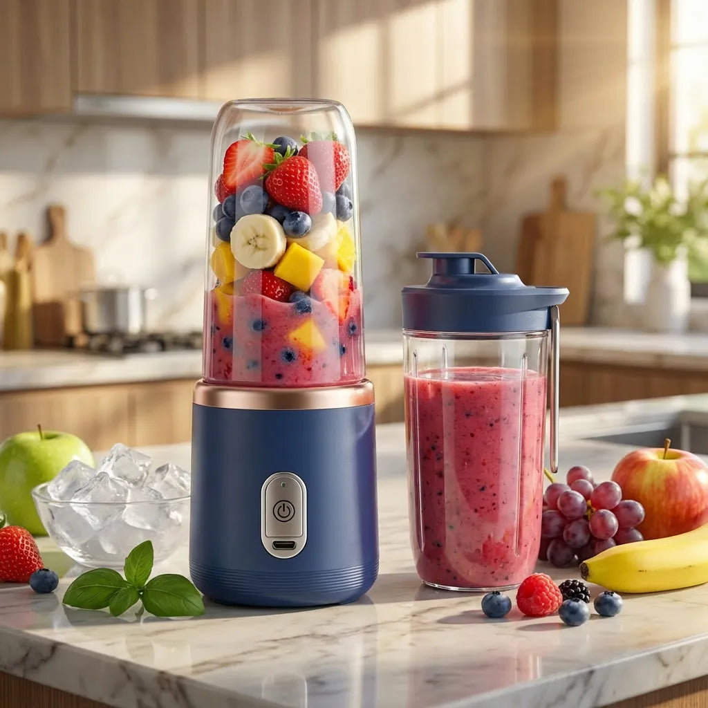 Liquidificador Portátil Mixer com Coqueteleira Doce Habitat